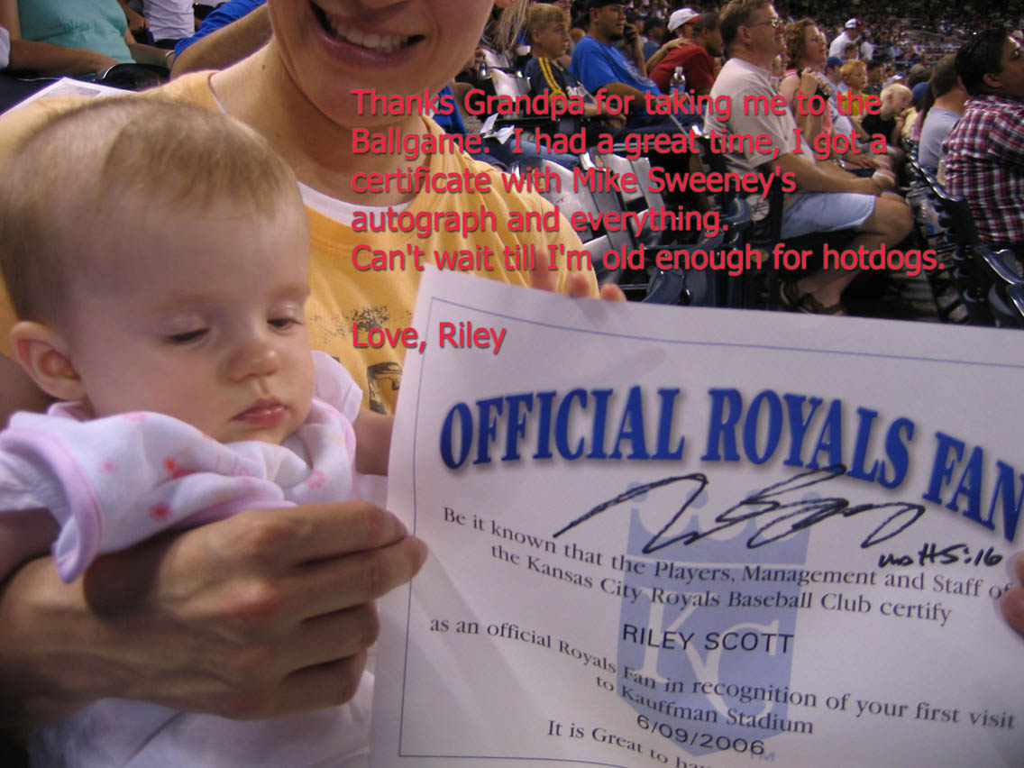 Riley's First Ballgame