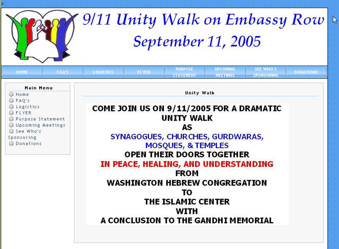 Unity Walk Website